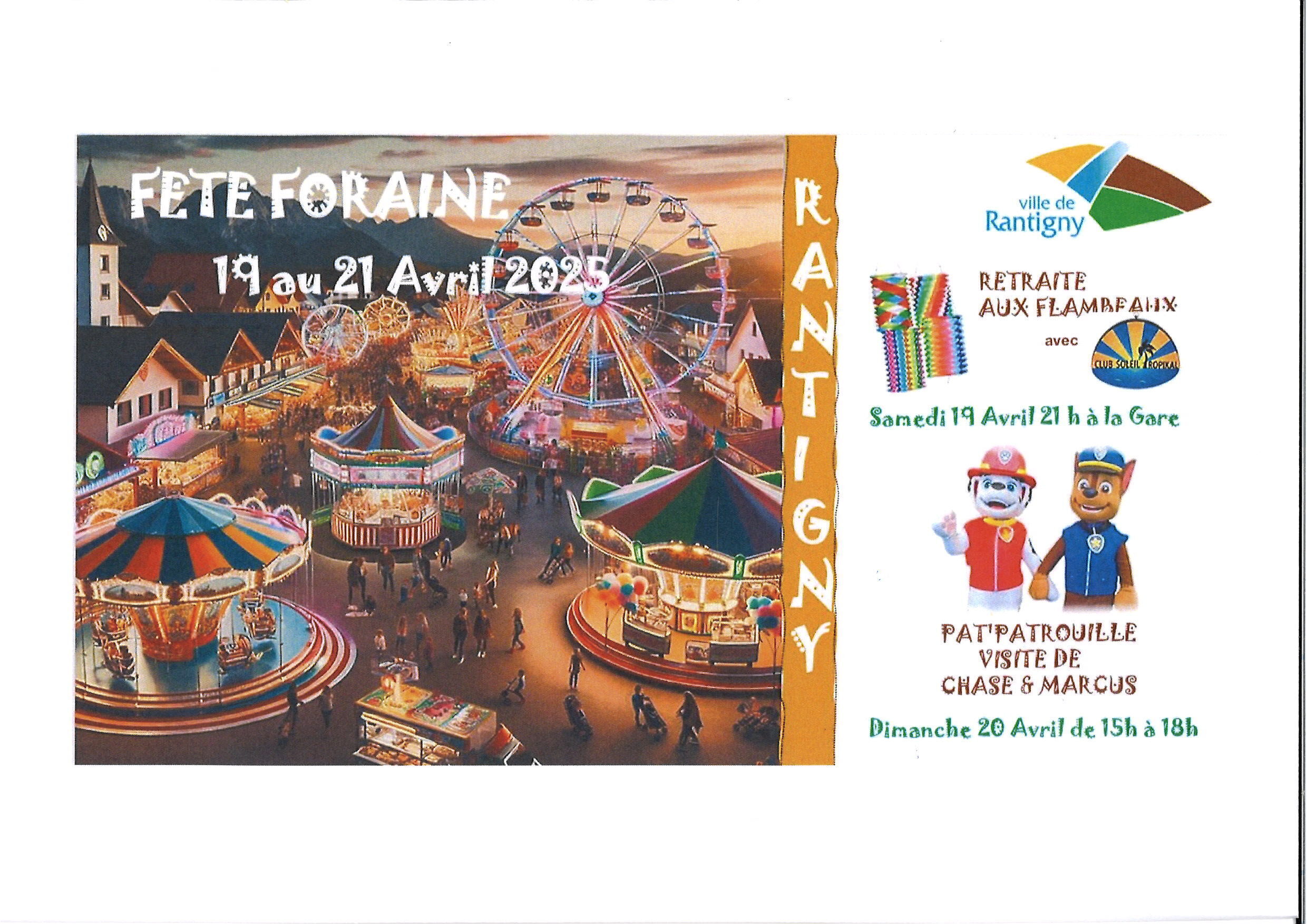 affiche fête foraine 2025