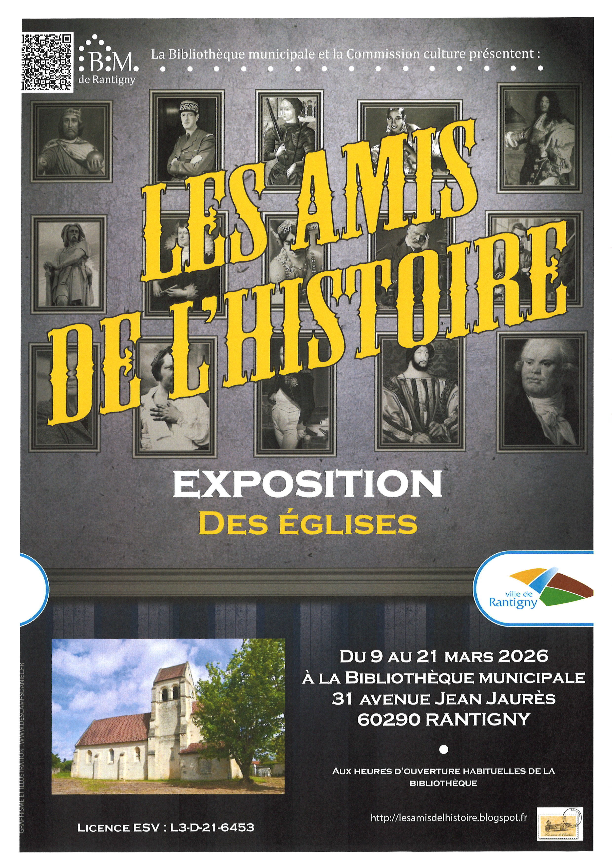 affiche les amis de l'histoire