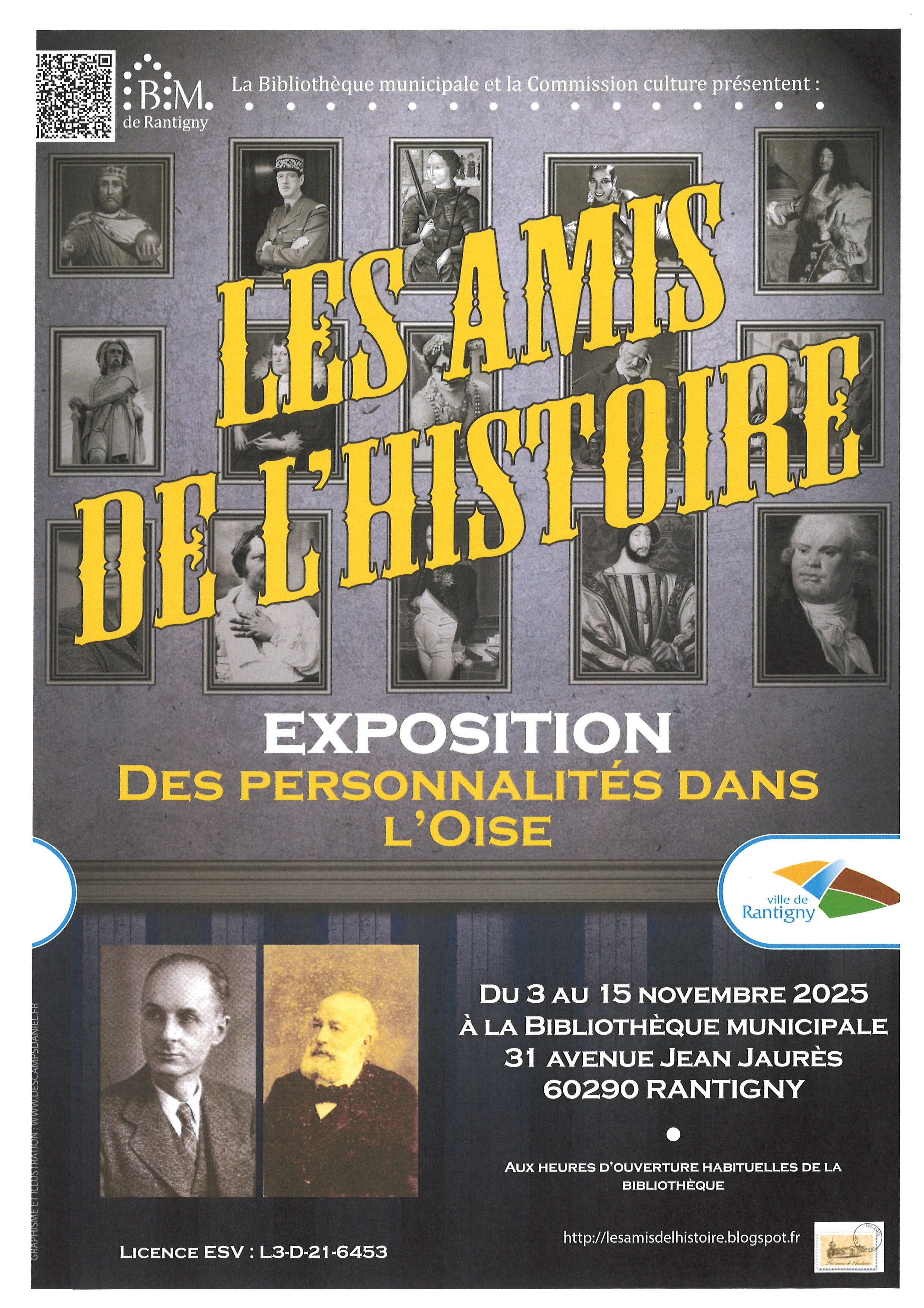affiche les amis de l'histoire