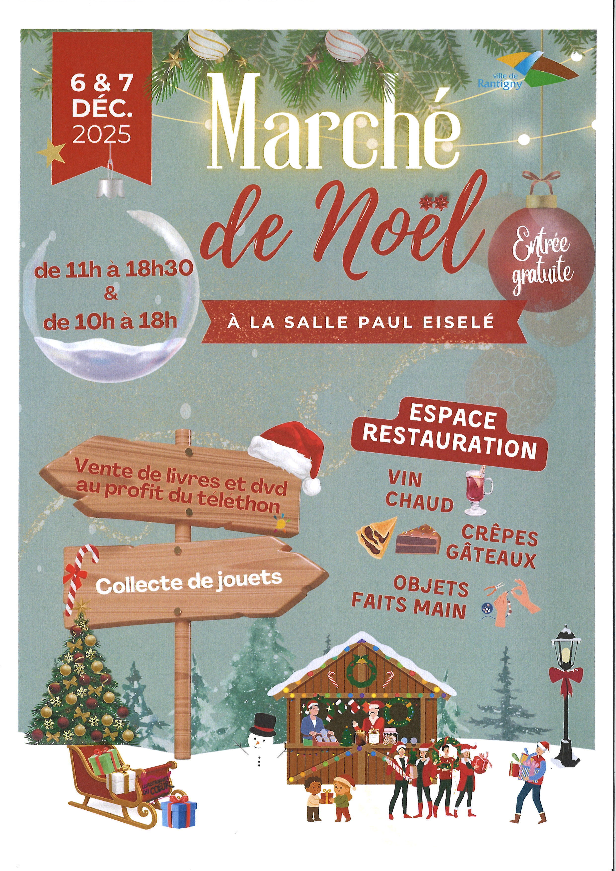 affiche marché noel