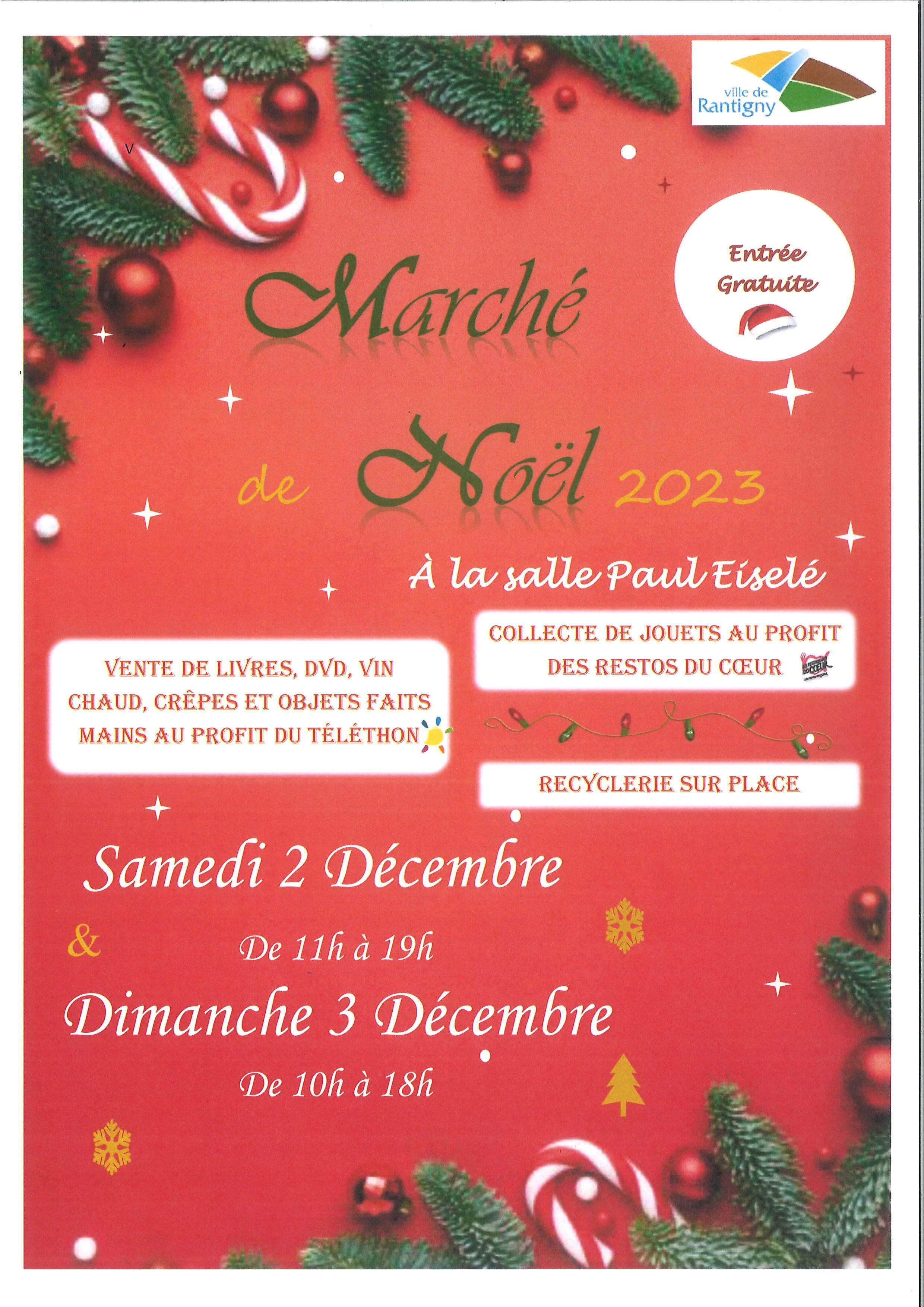 affiche marché noel 2023