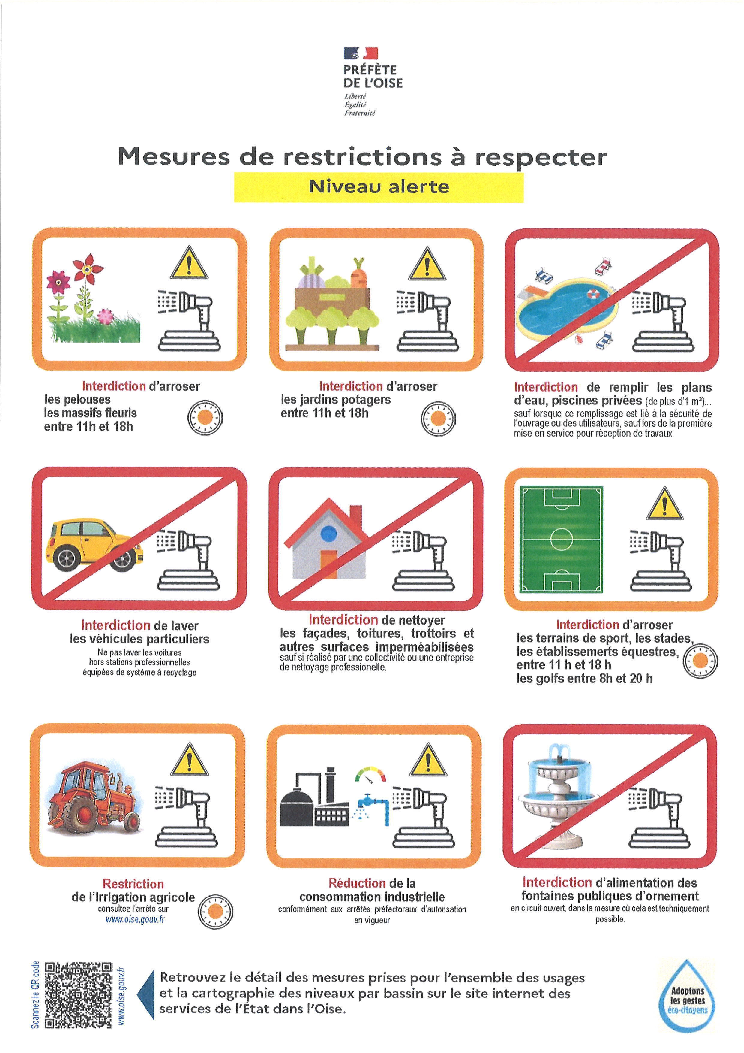 affiche restriction