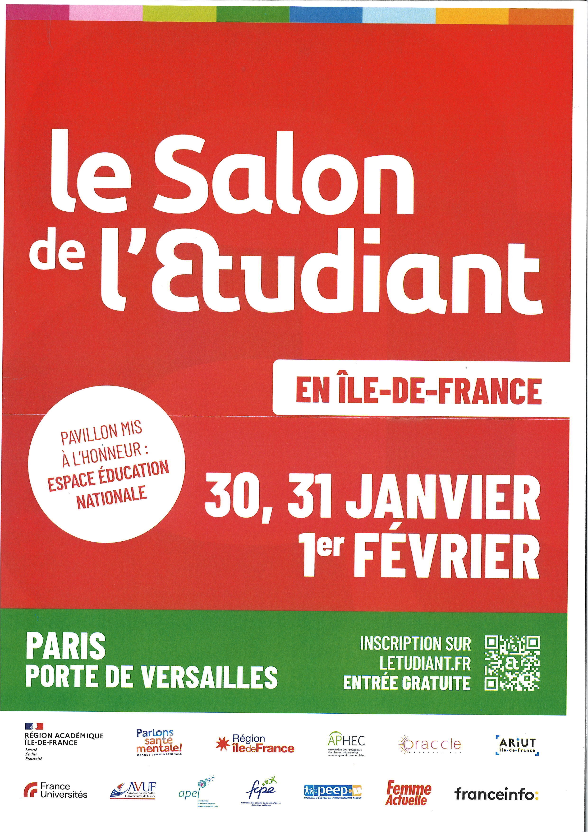 affiche salon étudiant 30-31-1er février 26