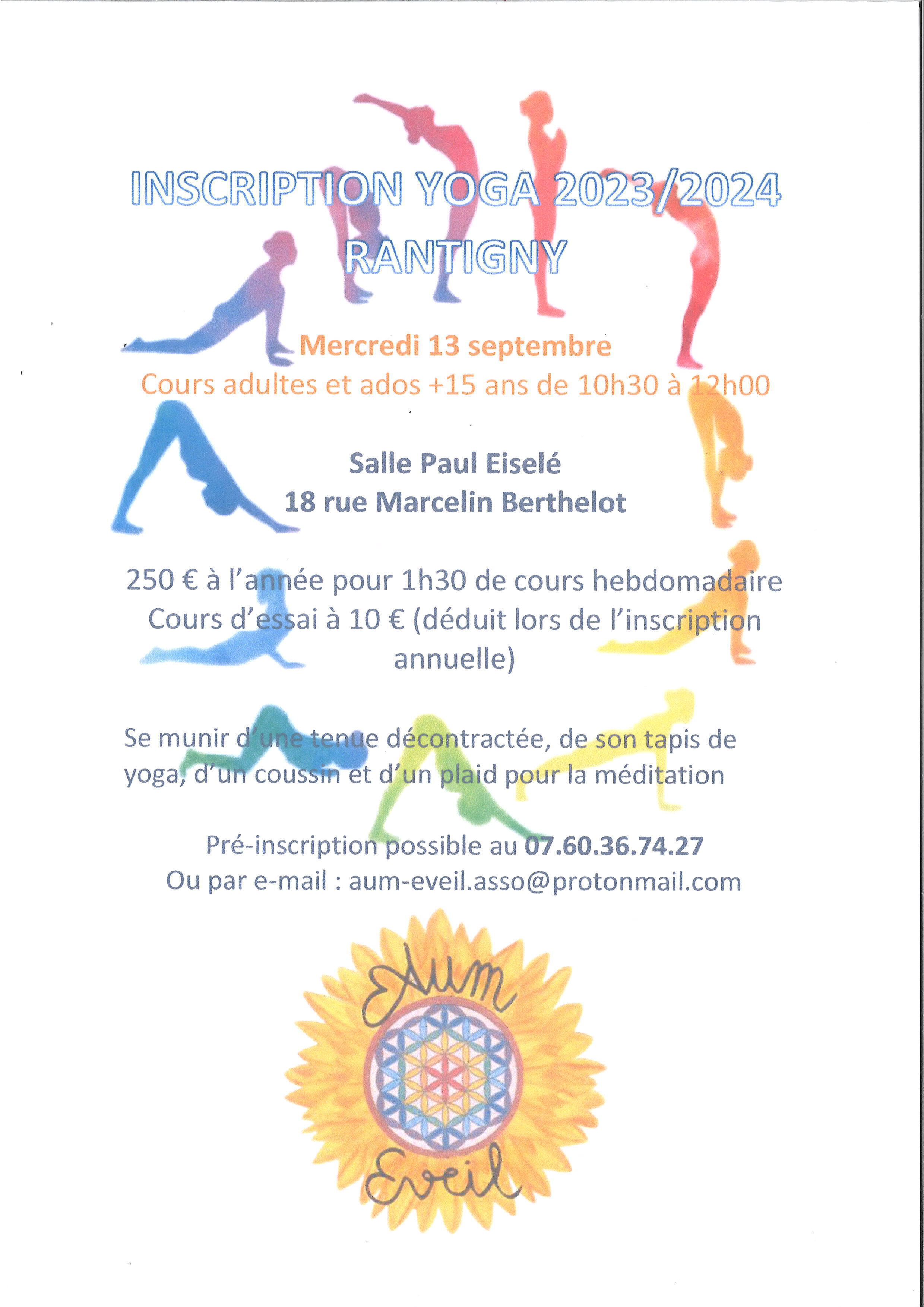 affiche yoga