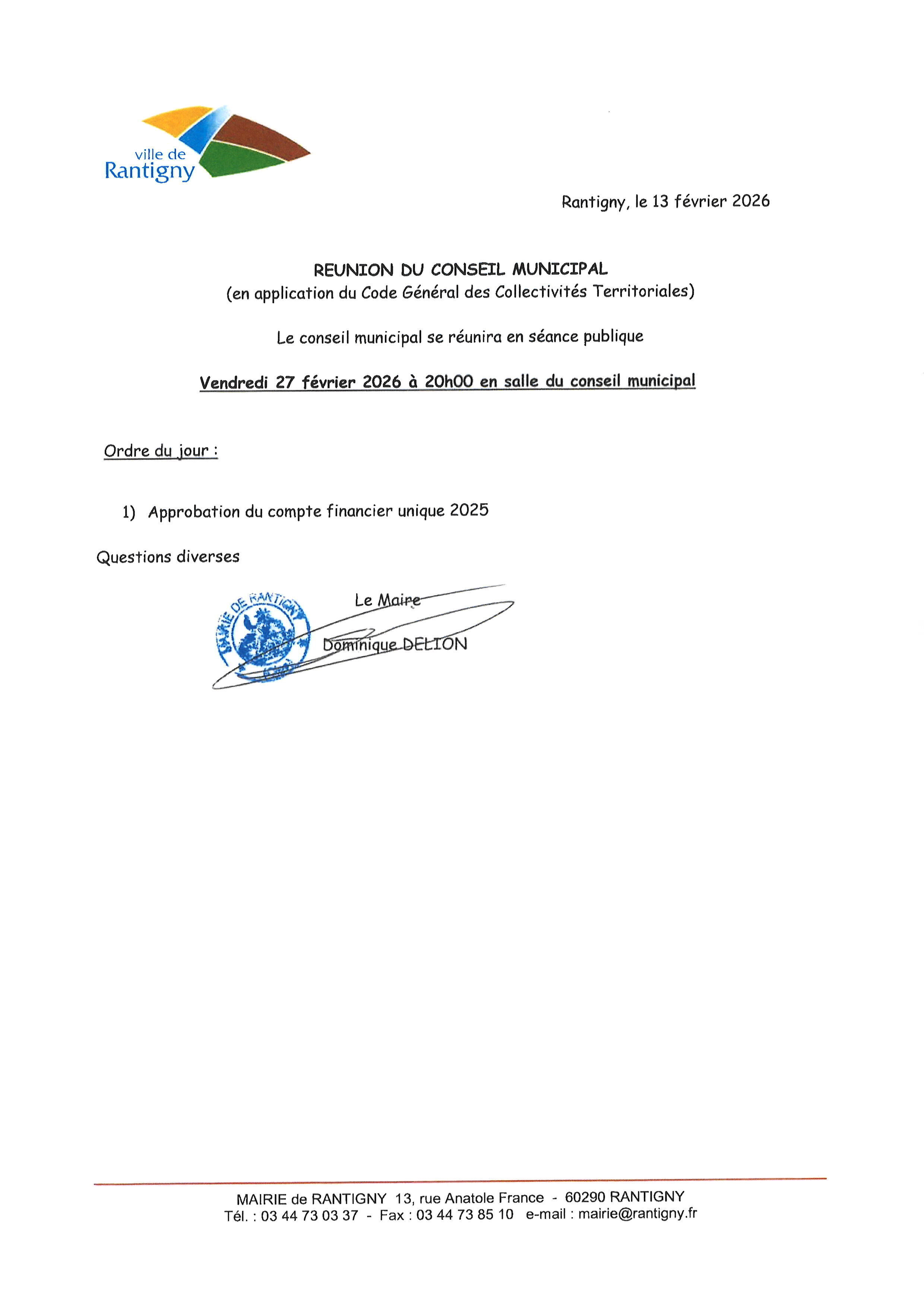 ODJ CM 26-2-26 A 20H