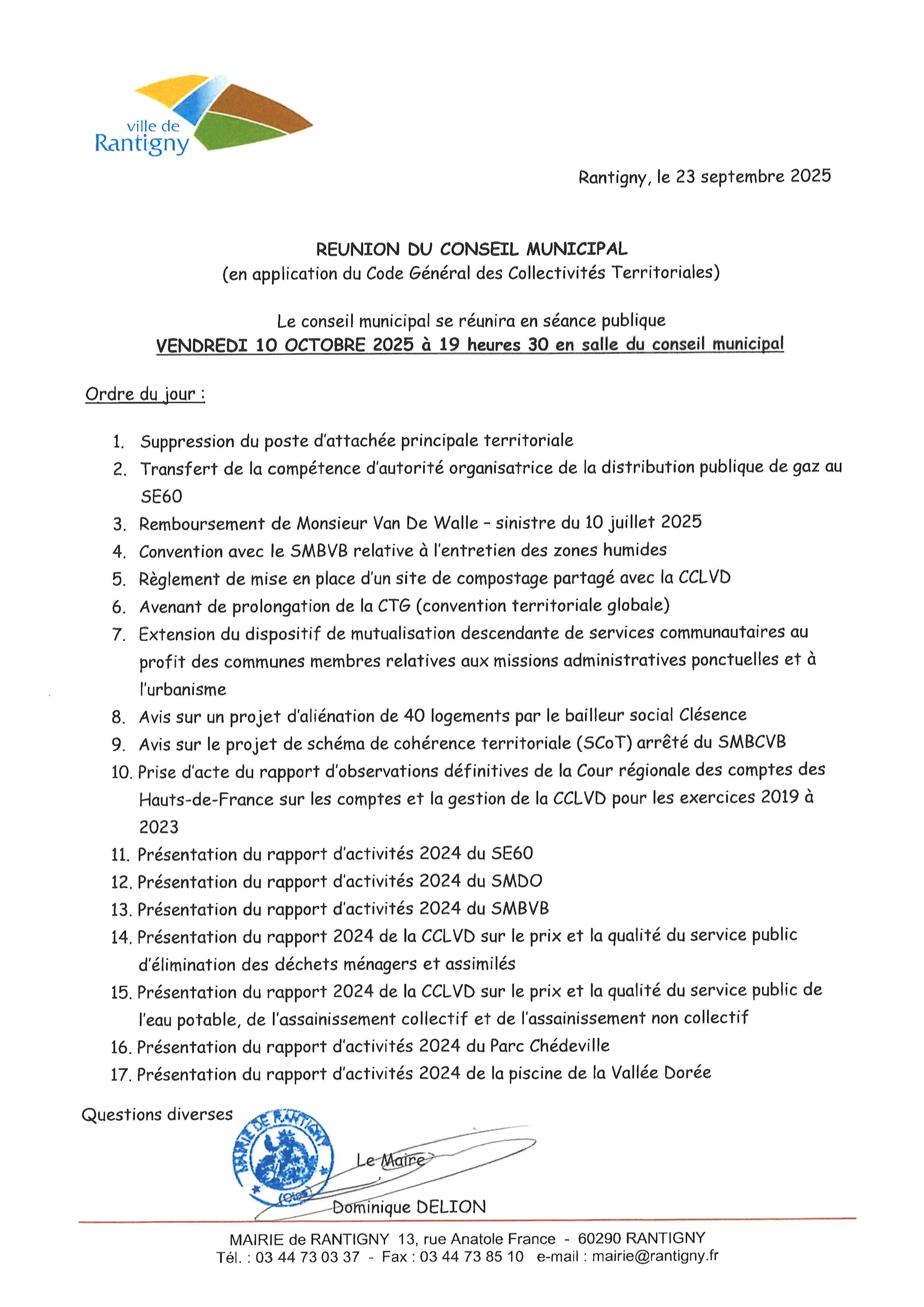 ordre du jour cm 10 octobre 2025