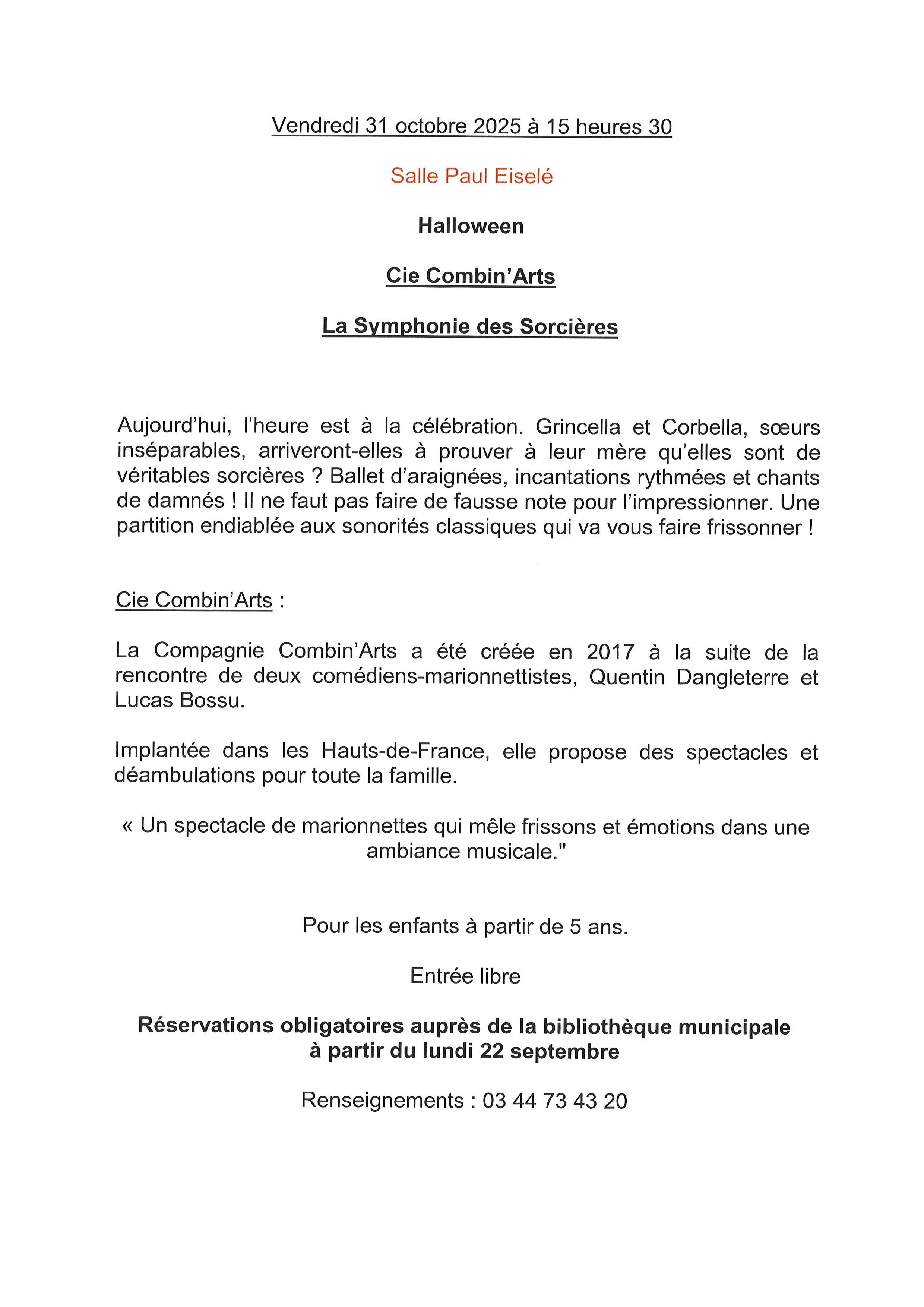 TEXTE LA SYMPHONIE DES SORCIERES