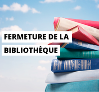 logo bibliotheque fermée