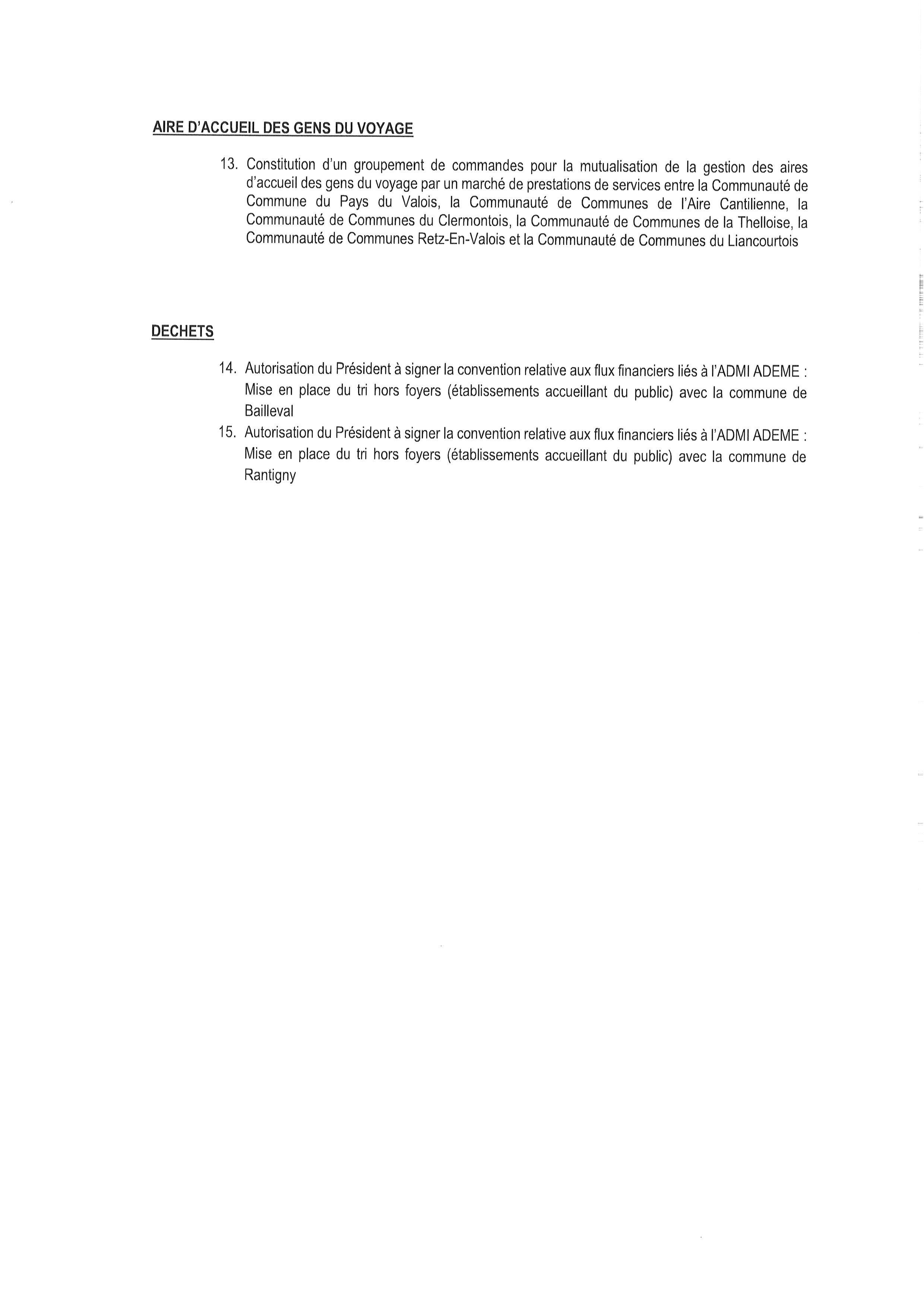 verso ordre du jour cclvd