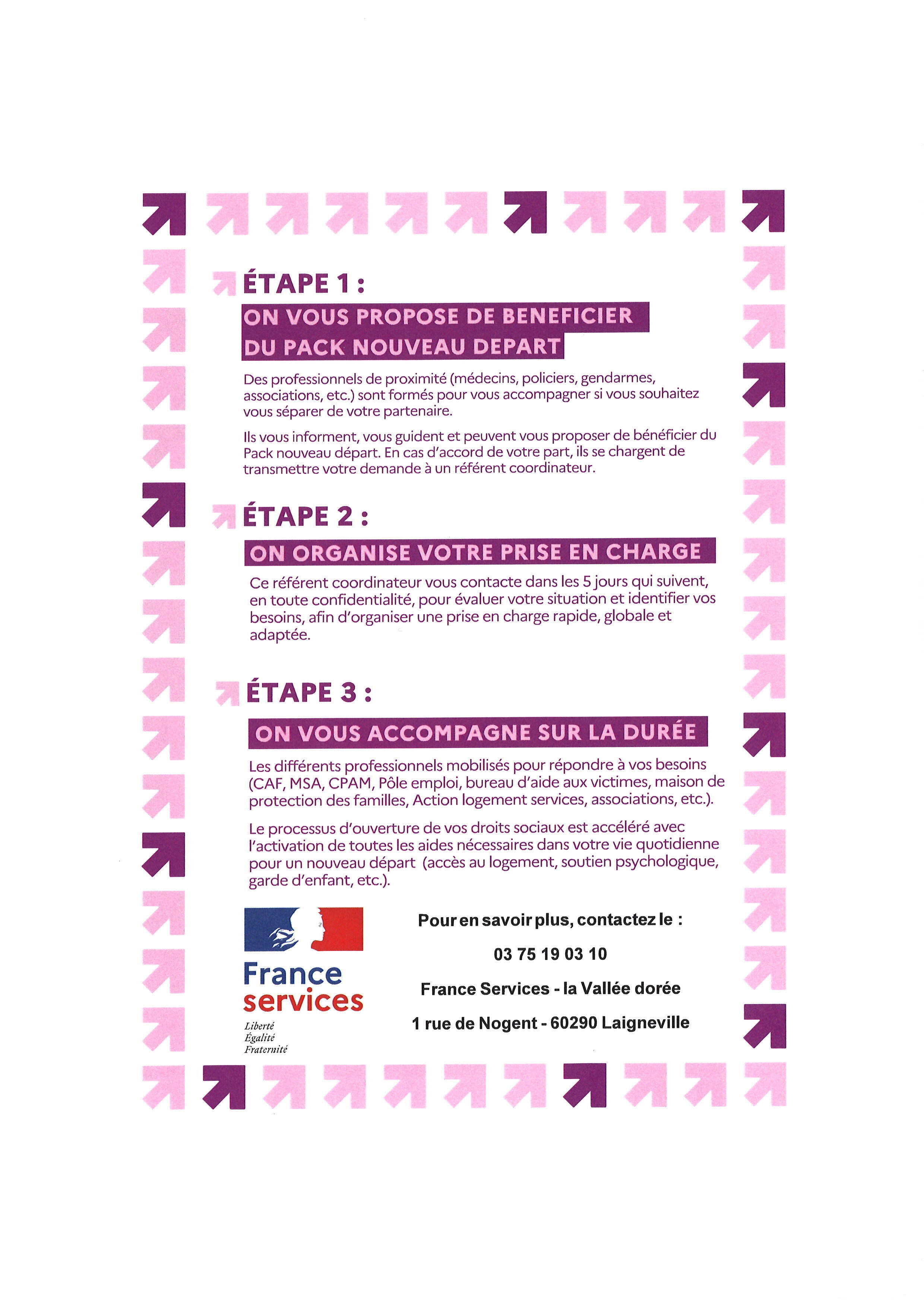 verso pack nouveau départ